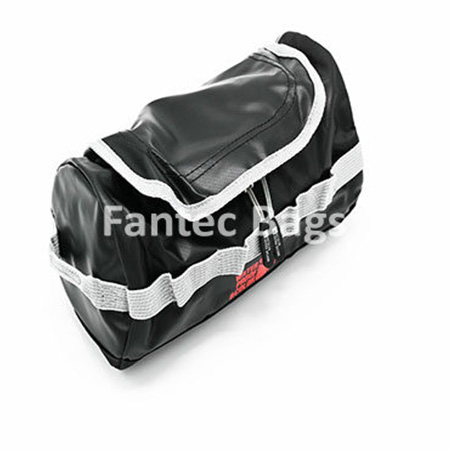 Waterproof PVC Dopp kit in pink and blue with zippered compartments and durable material